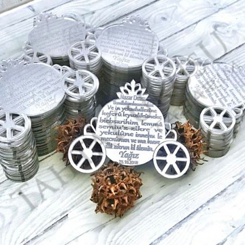 Pleksi Ayna Lazer Kesim Ayetli Balkabağı 